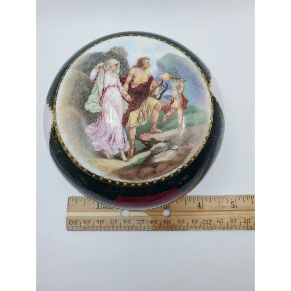 Vintage Royal Vienna Covered Bowl Trinket Box